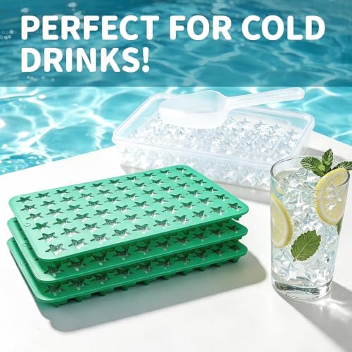 Star Ice Cube Tray Set, Silicone Nugget Ice Molds - Image 6