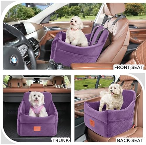 GL GLENSLAVE Dog Car Seat for Small/Medium Dogs, Dog Booster Car Seats - Image 2