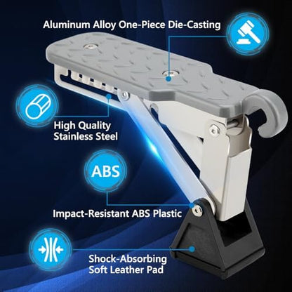 Adjustable Car Door Step, Aluminum Alloy Sturdy Foot Stand, 7 Angle Design - Image 2