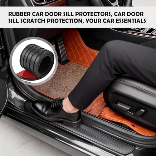 4PCS Car Door Edge Guards with 2.36" Width, Rubber Car Door Sill Protector - Image 7