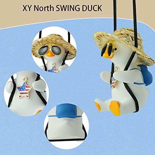 Cool Swinging Duck Car Hanging Ornament, Pendant Interior Rearview Mirror - Image 4
