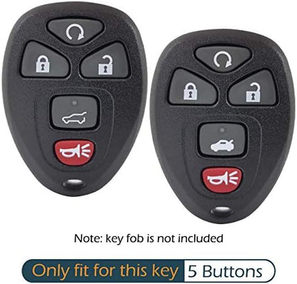 2Pcs Silicone 5Buttons Key Fob Cover Remote Case Protector Skin Compatible - Image 2