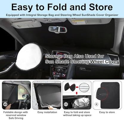 10PCS Windshield Sun Shade Custom Fit - Image 5