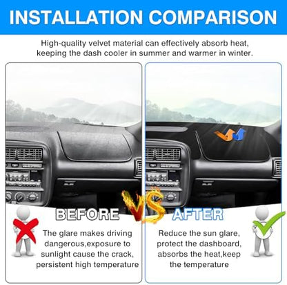 Autorder Dashboard Cover Mat for Chevy Chevrolet Camaro 1997 1998 1999 2000 - Image 3