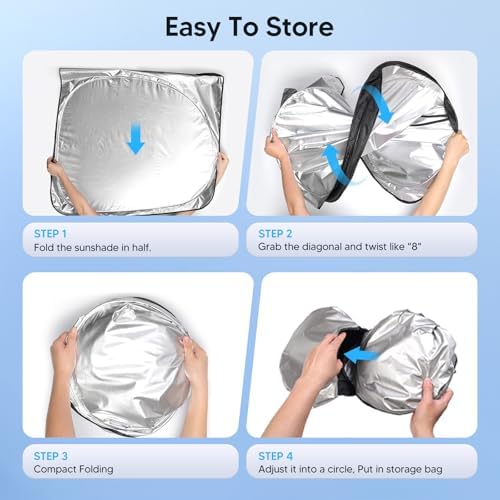 KUST Windshield Sun Shade for Toyota Highlander 2014-2017 2018 2019 Window - Image 6