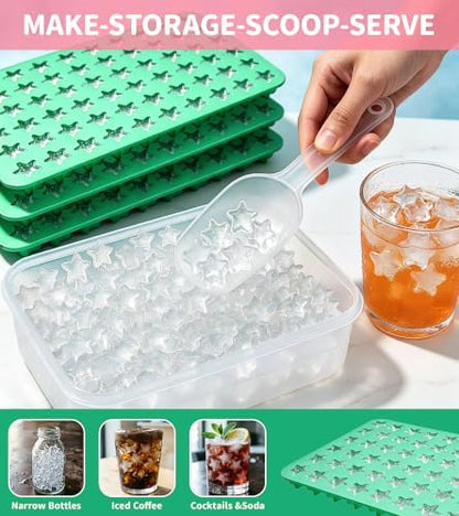 Star Ice Cube Tray Set, Silicone Nugget Ice Molds - Image 5