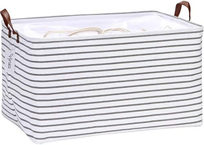 Hinwo 70L Extra Large Canvas Storage Bin by Hinwo