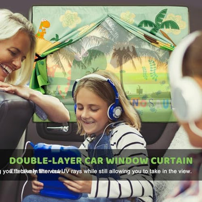 Car Window Shades with Cute Patterns, Auto Sunshades Sunglare/UV Blocker - Image 3