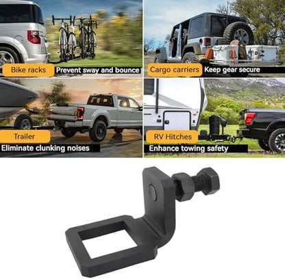 Anti Rattle Hitch Tightener Clamp, Heavy Duty 1/2in Synthetic Steel Coated - Image 3