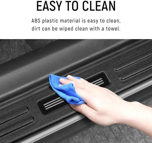 4PCS Door Sill Protector for Toyota 2013-2017 2018 RAV4 Accessories Matte Black - Image 3