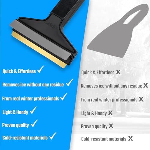L&P Car Design A053-2 Pack Ice Scraper Brass Blade Original Murska from Europe - Image 7