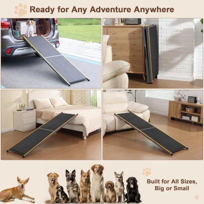 Dog Ramp for Car, Heavy Duty Steel Frame Folding Car Ramp - Image 7