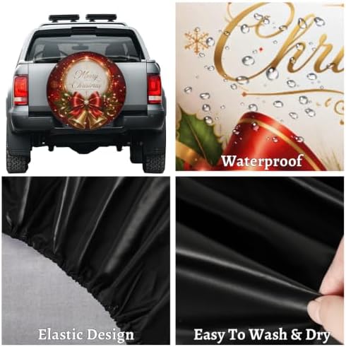 Christmas Spare Tire Cover Waterproof Dust-Proof Spare Wheel Covers - Image 4