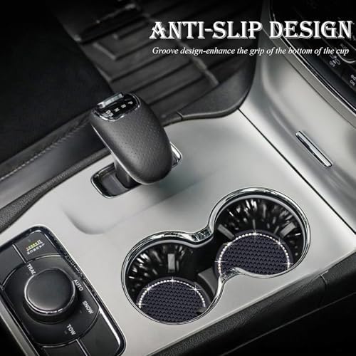 4PCS Bling Cup Holder Coaster, 2.75 Inch Auto Car Cup Holder Insert Coasters - Image 3