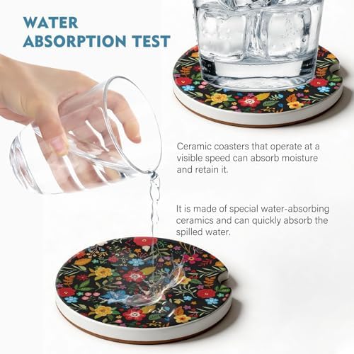2 Pack Car Coasters for Cup Holders, Cute Car Accessories Interior - Image 3