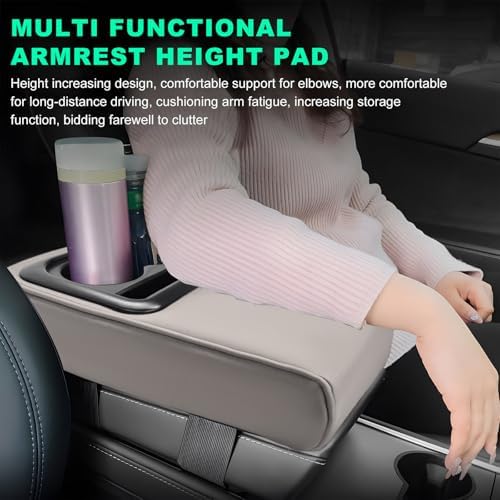 Car Center Console Armrest Pillow, Memory Foam Auto Armrest Box Cover - Image 4