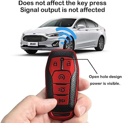 Kirsnda for Ford Key fob Cover, Texture Protective Case - Image 4