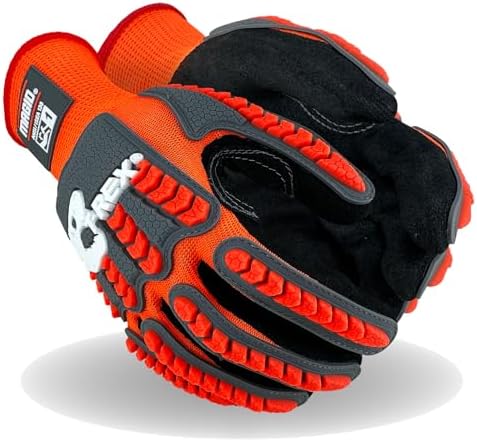 MAGID T-REX TRX400 Impact Gloves, Sandy Nitrile, 12 Pairs by MagidGloveSafety