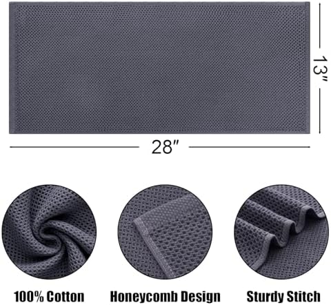 Kitinjoy 100% Cotton Waffle 4-Pack Kitchen Towels - Image 2