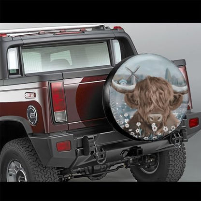 Cow Spare Tire Cover Wheel Protectors - Image 6