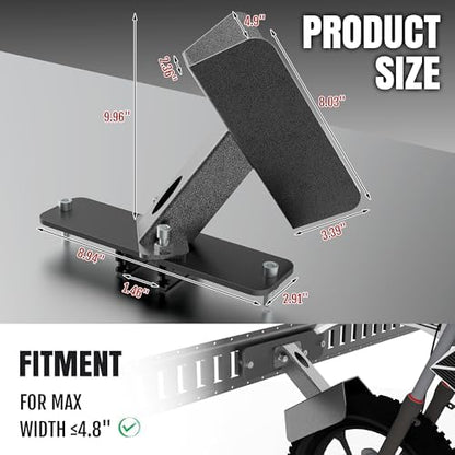 E-Track Motorcycle Wheel Chock Fits Floor or Wall E-Track 2pcs - Image 5