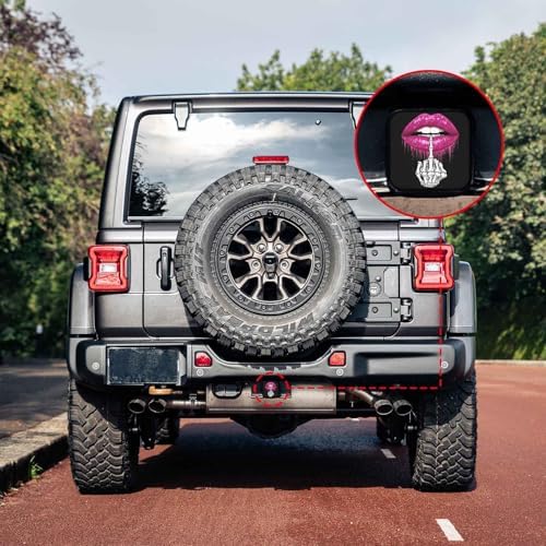 2 Inch Skeleton Hand Sexy Lips Trailer Hitch Cover Rubber Receiver Tube Plug Cap - Image 6