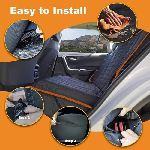 Reliadura Dog Seat Cover for Back Seat Waterproof Bench Seat Covers for SUV - Image 5