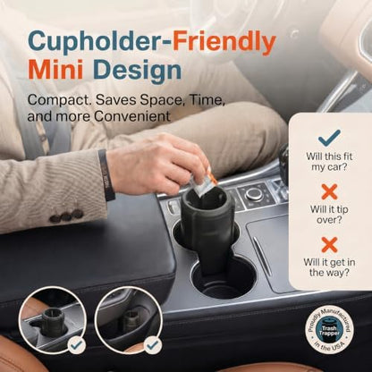 Trash Trapper Car Trash Can Cup Holder | Small Car Trash Can | Fits in Most - Image 6