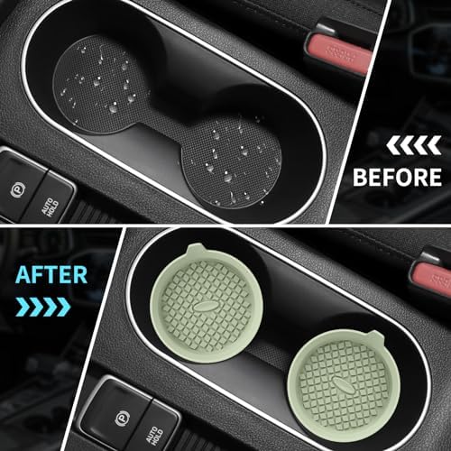 ME.FAN Car Cup Holder Coasters Silicone Cups Mats, Automotive Universal - Image 5