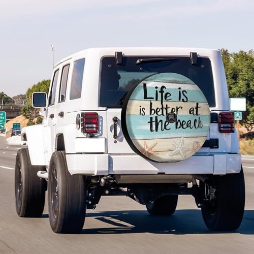 Delerain Life is Better at the Beach Spare Tire Cover - Image 2