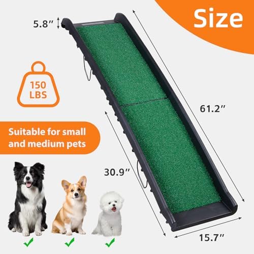 61 Inches Folding Dog Ramp for Cars Trucks SUVs Portable Pet Ramps for Large - Image 5