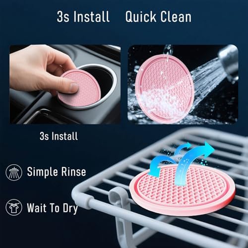 4-Pack Car Cup Holder Coasters - Image 6