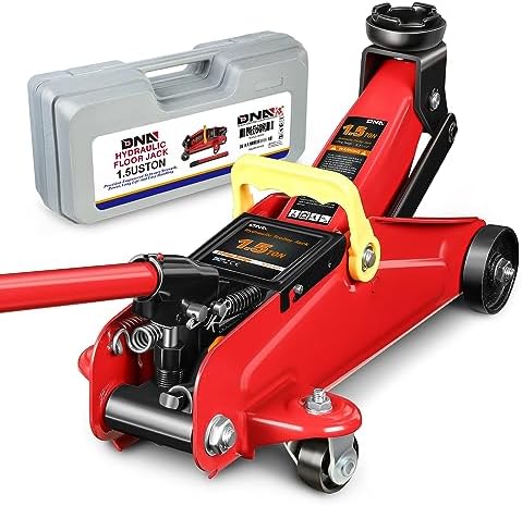 DNA Motoring 1.5 Ton Car Floor Jack Low Profile Hydraulic Trolley Service/Floor by DNAMOTORING-Tools
