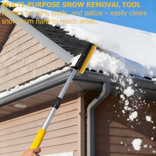 Gardenised 30–37" Extendable Snow Brush & Ice Scraper - Image 5