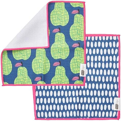 Ritz 6-Piece Pear & Speckle Microfiber Dish Cloth Set – Retro Pear Orchard & - Image 6