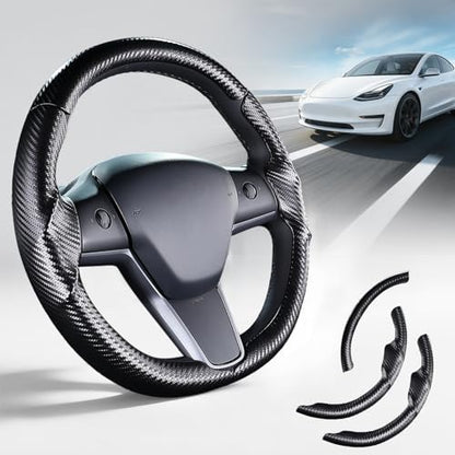 Steering Wheel Cover for Tesla Model 3 2017-2023/ Model Y 2020-2024 by Unknown
