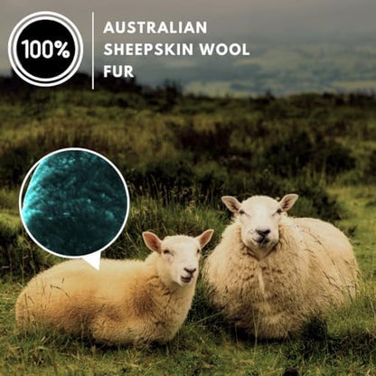 Andalus Brands Luxury Fluffy Car Steering Wheel Covers – Genuine Merino - Image 2