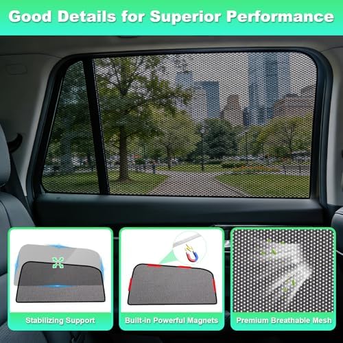 CX50 Window Shades 2023-2025, Rear Side Mesh - Image 7