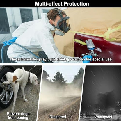50PCS Disposable Plastic Tire Maskers, Tire Bags, Tire Covers - Image 5