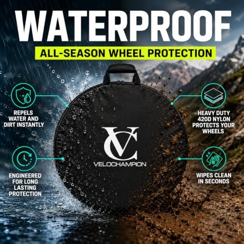 VeloChampion Waterproof Nylon Bike Wheel Bag, Medium 700c-26, 1 Pack - Image 4