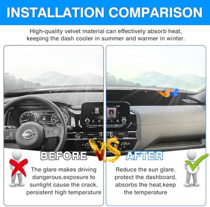 Autorder Dashboard Cover Mat for 2022-2025 2026 Nissan Pathfinder Accessories - Image 3