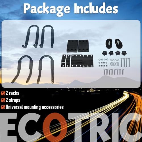 ECOTRIC Universal Kayak Roof Rack J-Bar Rack HD Kayak Carrier Holder Canoe - Image 7