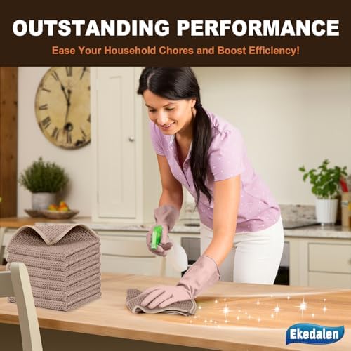 Ekedalen Microfiber Cleaning Cloth Lint Free Glass Polish - Image 5