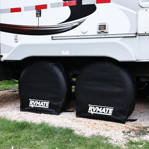 RVMATE RV Tire Covers, Fits 27"-29" Diameter Tires, 4 Pack Wheel Cover - Image 6