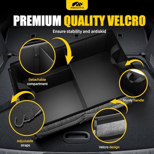 MIKKUPPA Trunk Organizer with Lid - 65L Car Organizer with Cooler - Image 5
