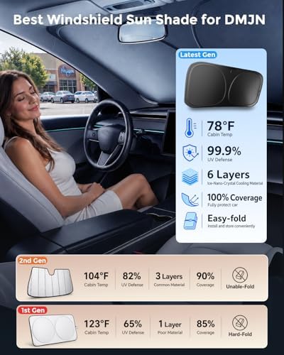 DMJN Front Windshield Sun Shade - Image 5