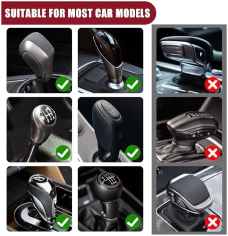 JOYCOURT 2PCS Car Gear Shift Hoodie Auto Shifter Knob Cover - Image 3