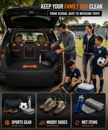 SUV Cargo Liner for Dogs, Waterproof Dog Trunk Cover for Full-Size SUVs - Image 4