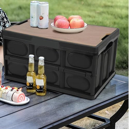 Plastic Collapsible Trunk Organizer Box, Camping Crate - Image 4
