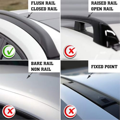 Aero Aluminum Universal Roof Rack Cross Bars, Existing Raised Side Rail - Image 6